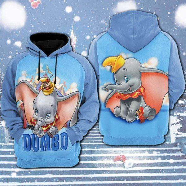 Dumbo Cartoon 2k755 Lover Gift,dumbo All Over Print 3d Hoodie