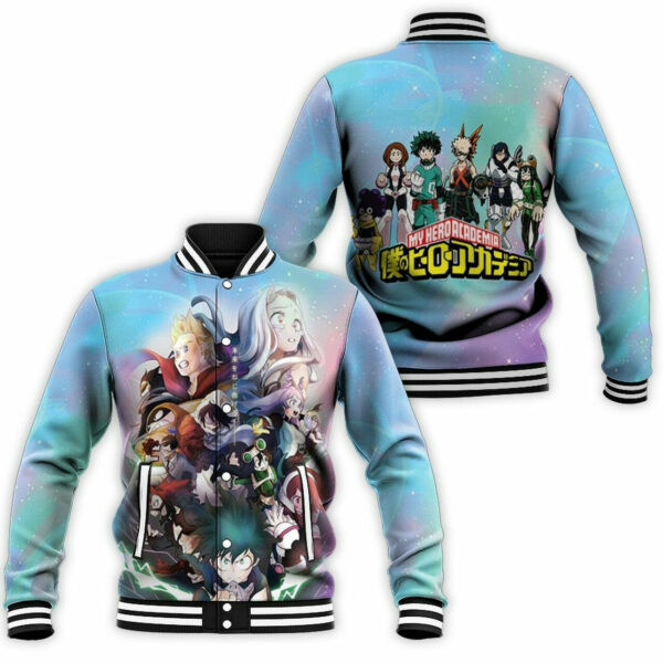 My Hero Academia All Main Characters For Japanese 6k690 Gift For Fan Baseball Jacket 418