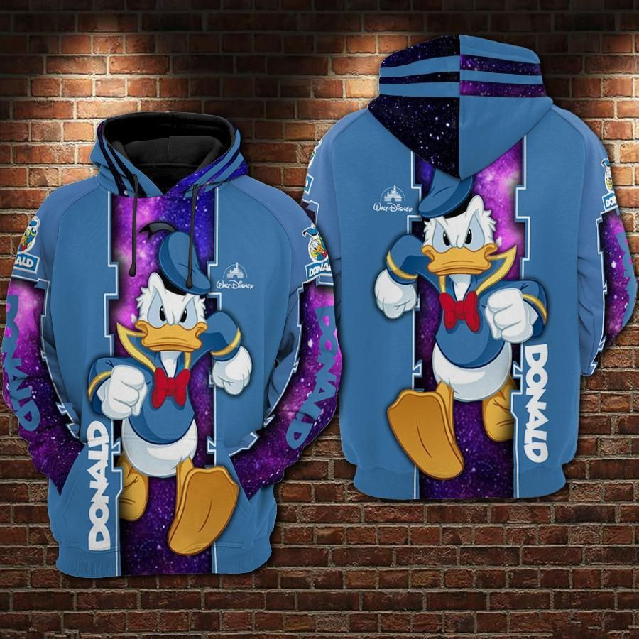 Donald Duck Movies Over Print 3d Hoodie Zip Hoodie 63