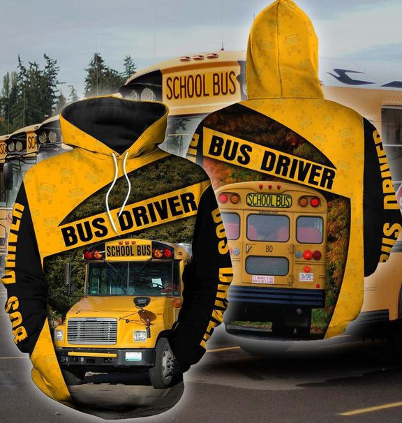 School Bus Driver 3D All Over Print Hoodie & Zip Hoodie