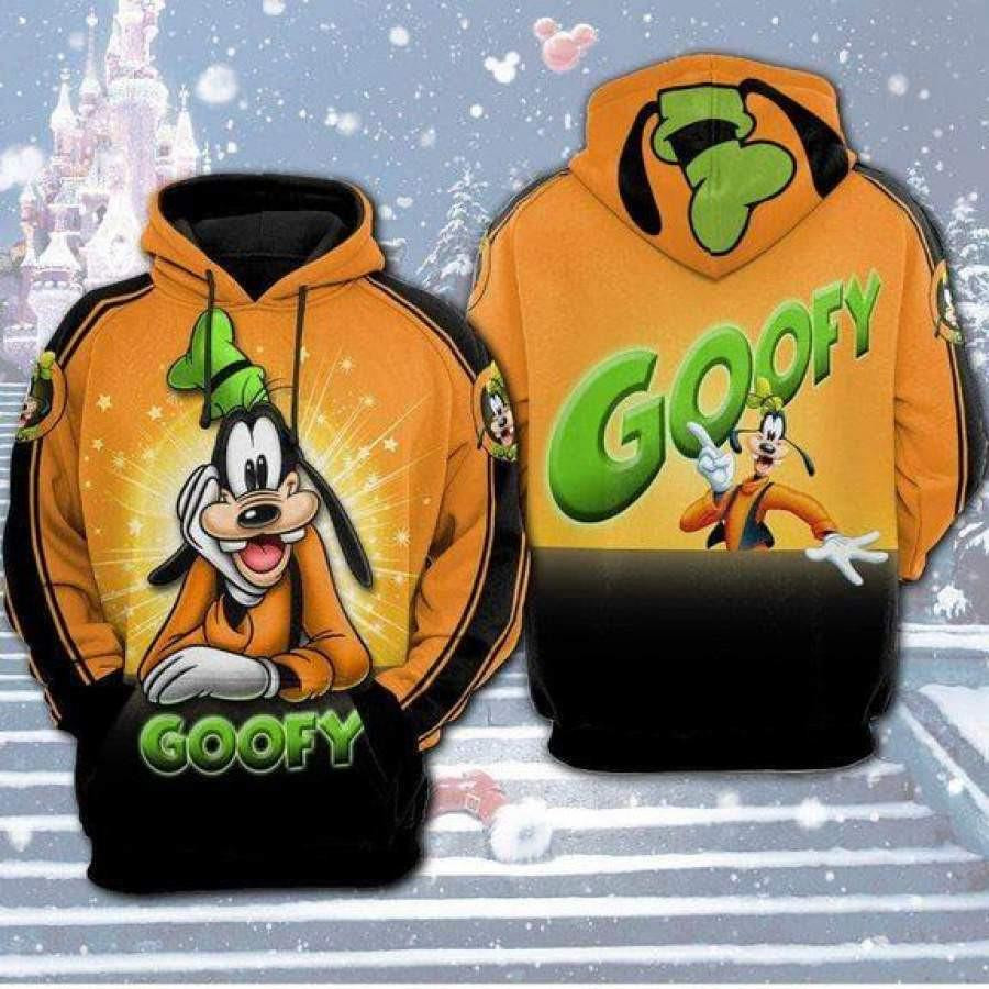 Characters, Goofy Disney, Funny Goofy Ver34 Aop Hoodie