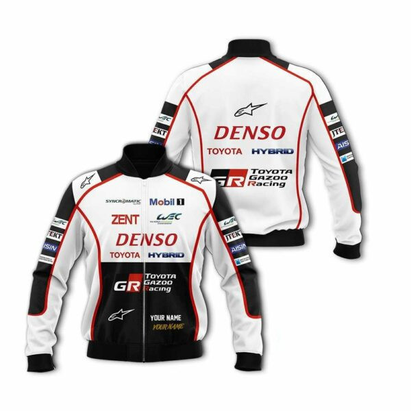 Personalized Toyota Gazoo Denso Toyota Hybrid Racing Bomber Jacket 851 76