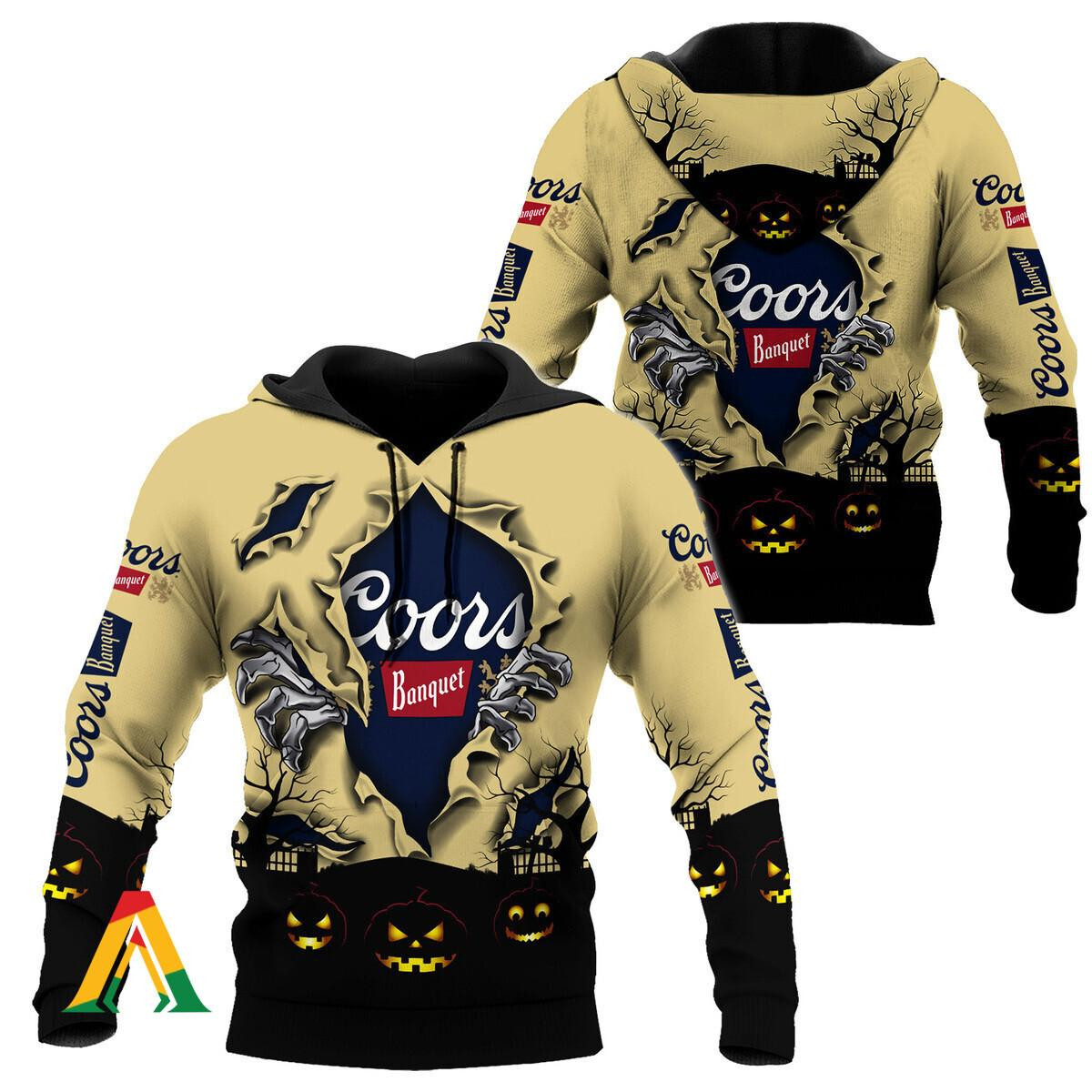 Scary Night Halloween Coors Banquet Hoodie & Zip Hoodie