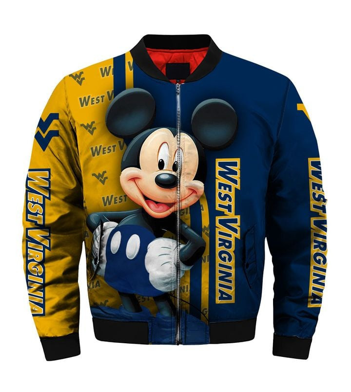 West Virginia Mountaineers Mickey Mouse Bomber Jacket