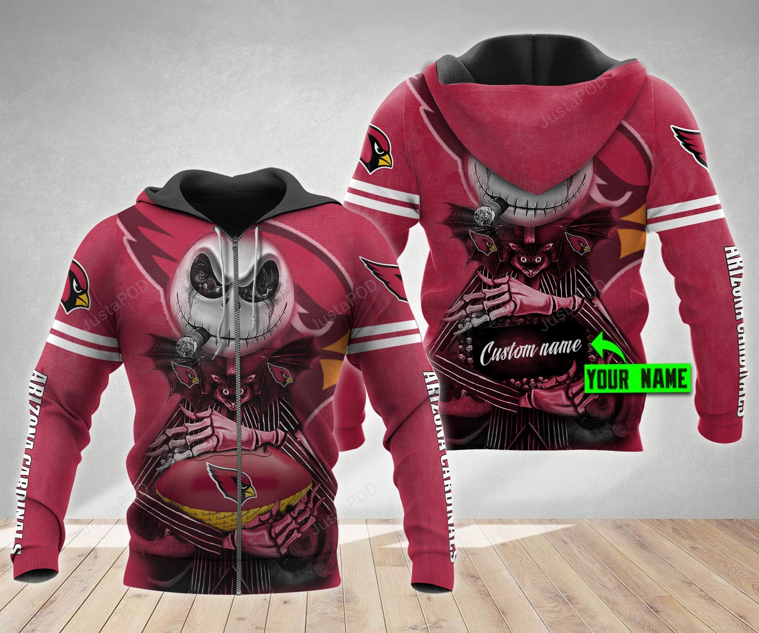 Personalized Arizona Cardinals 3D All Over Print Hoodie & Zip Hoodie