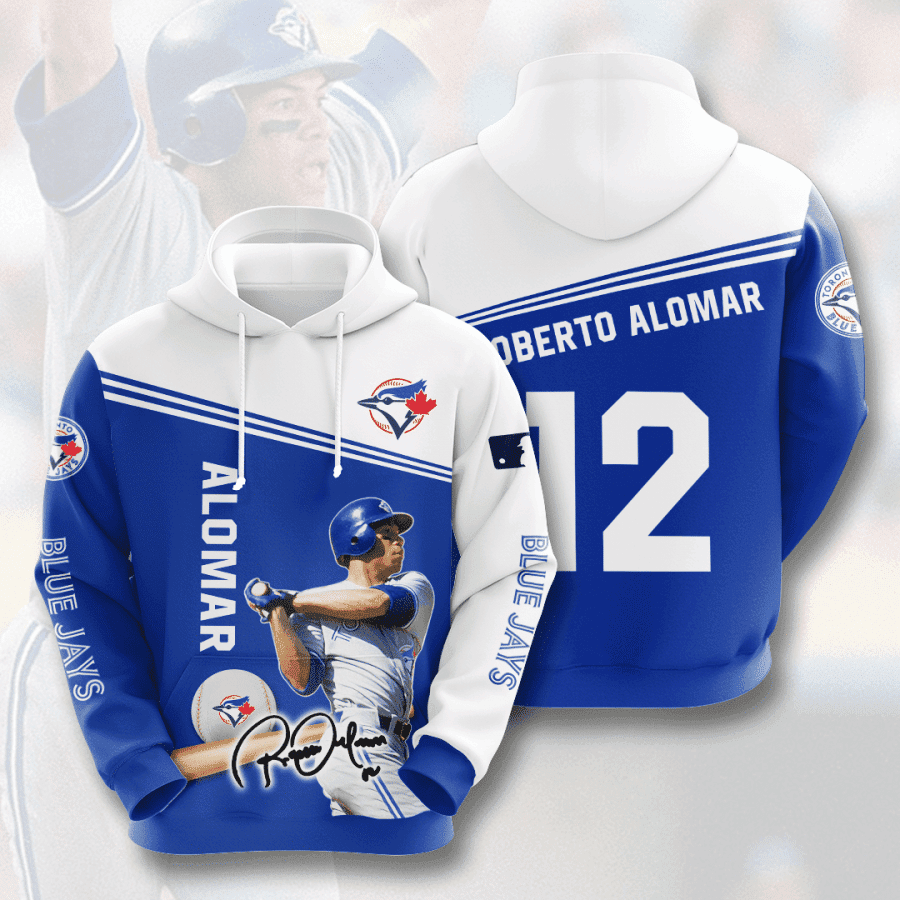 TORONTO BLUE JAYS Roberto Alomar 3D All Over Print Hoodie & Zip Hoodie