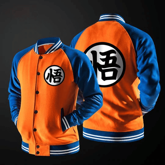 Dragon Ball Goku Mandarin Collar Baseball Jacket 208
