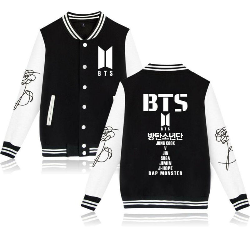 Coat Concert Leisure Autumn Winter Male Kpop Bts Baseball Jacket