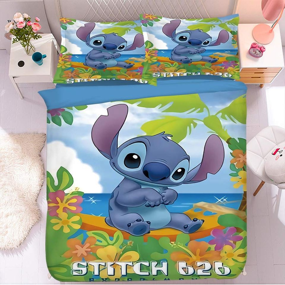 Lilo And Stitch Bedding Set DN Stitch 626 On The Beach Duvet Covers