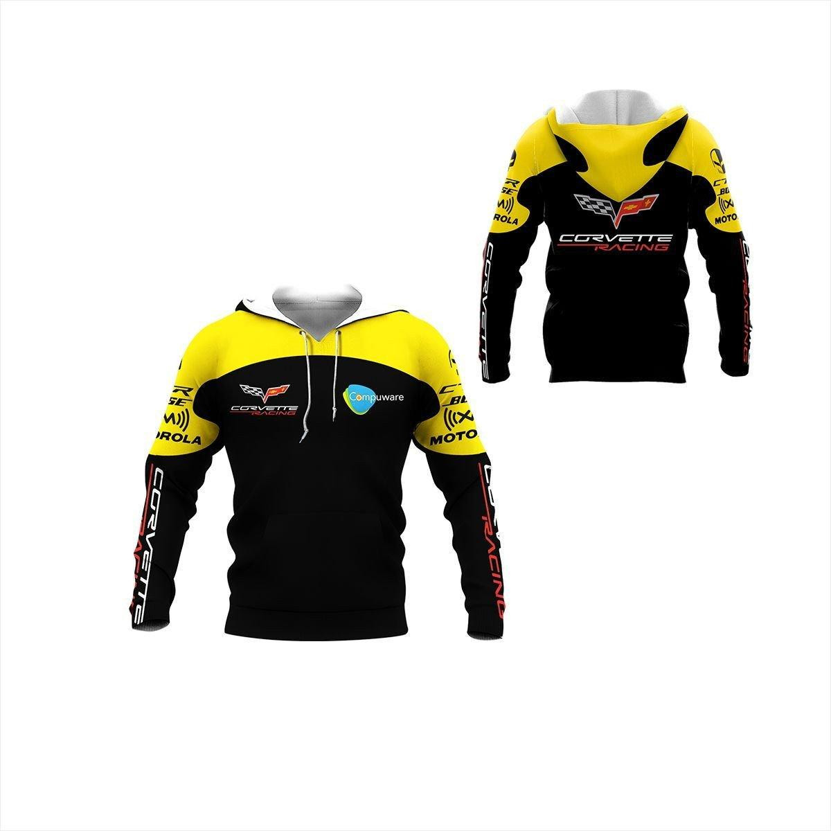 Corvette Shirt 177, 3d Hoodie Zip Hoodie