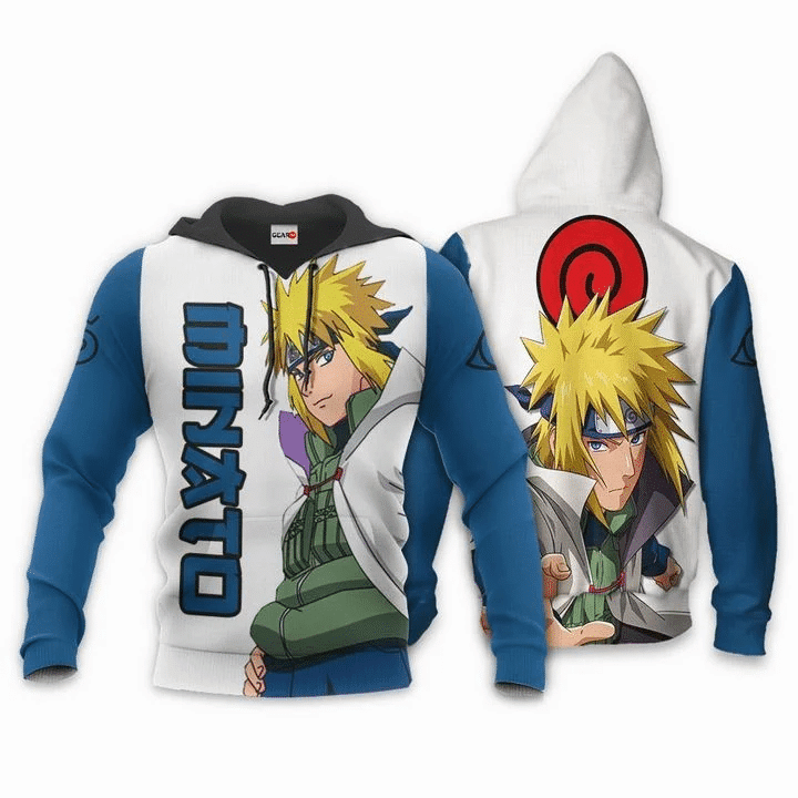 Minato Namikaze Naruto  3d Hoodie Zip Hoodie