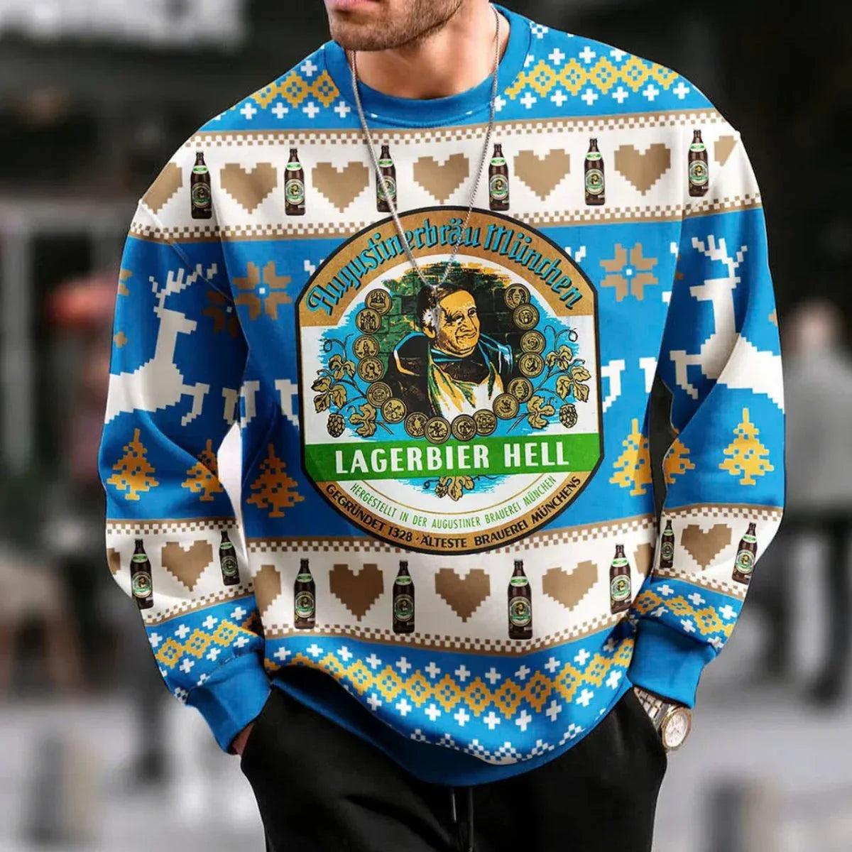 Langerbier Hell Christmas Heart Ugly Christmas Sweater