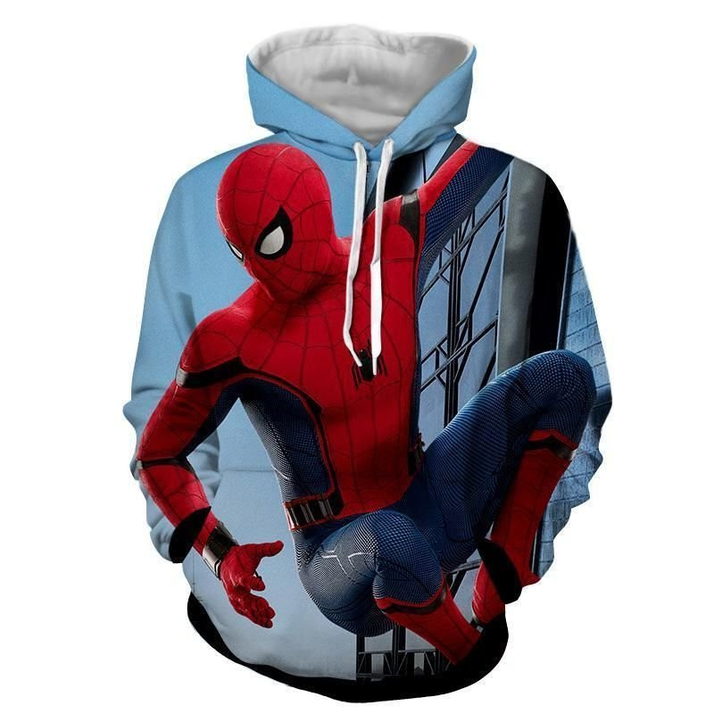 Spiderman Action 3D All Over Print Hoodie & Zip Hoodie