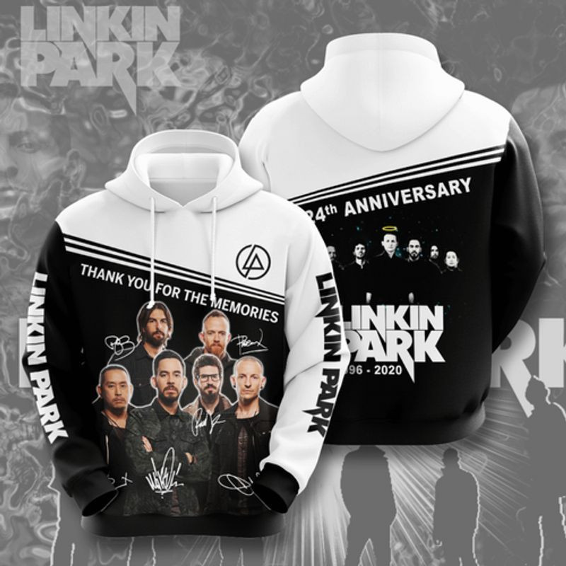 Linkin Park 1996-2020 24th Anniversary 3d Hoodie