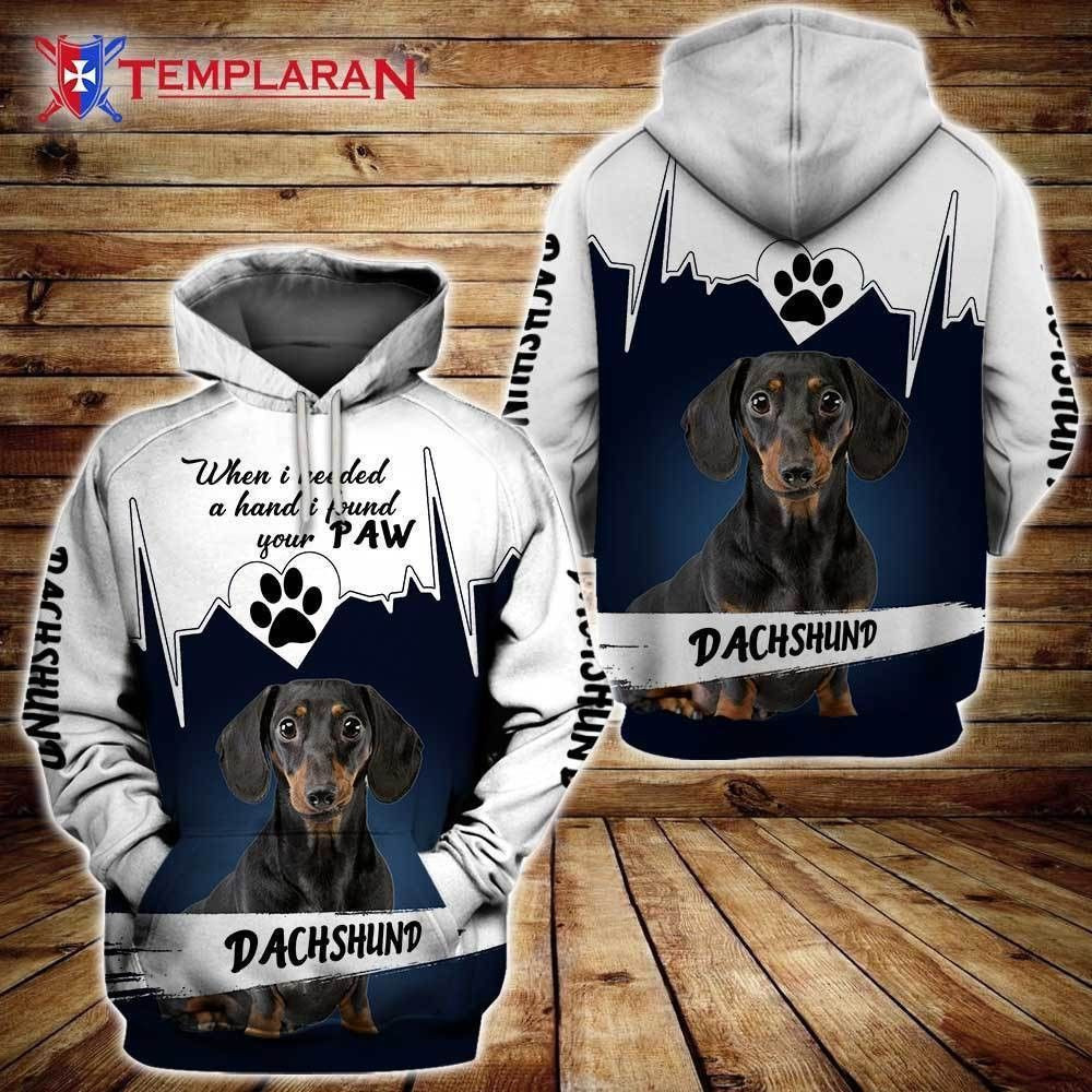 Dachshund 3D All Over Print Hoodie & Zip Hoodie