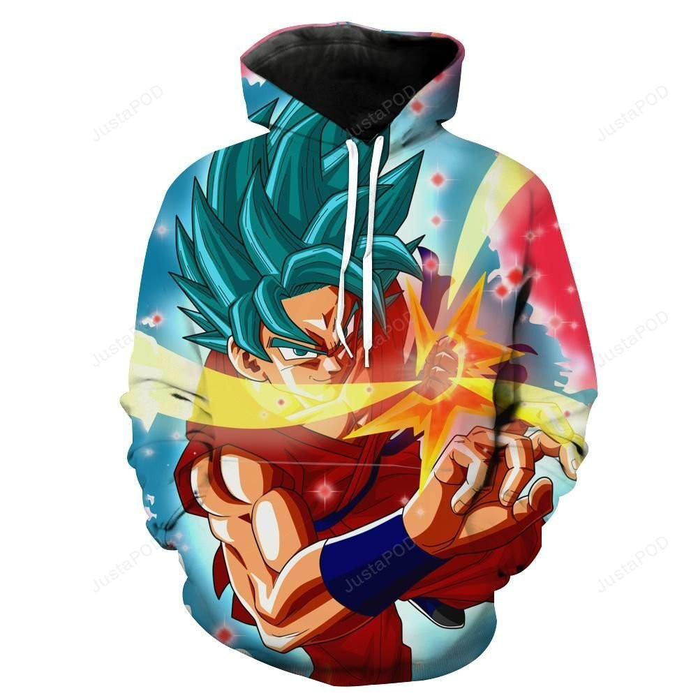 Super Saiyan Blue Kaioken Goku 3D All Over Print Hoodie & Zip Hoodie