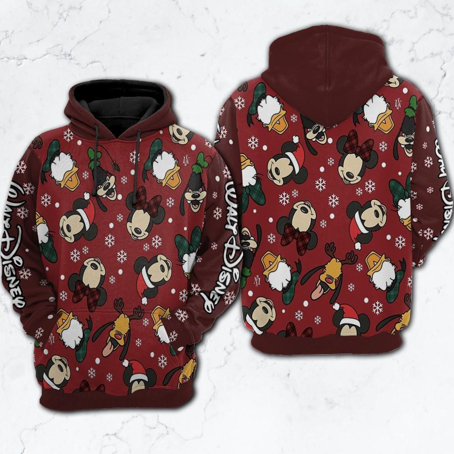 Disney Family Mickey Mouse And Friend Walt Disney Fan Gift, Disney Family Mickey Mouse And Friend Walt Disney Aop Hoodie, Zip Hoodie, Fleece Jacket