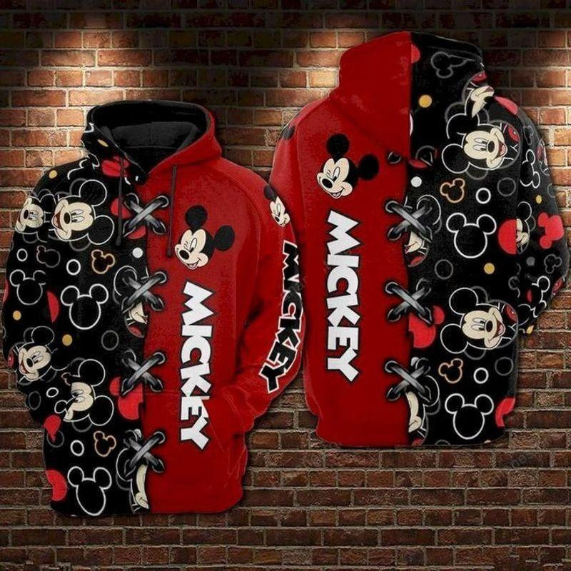 Mickey Mouse Disney, Mickey Logo Stitches Aop Hoodie