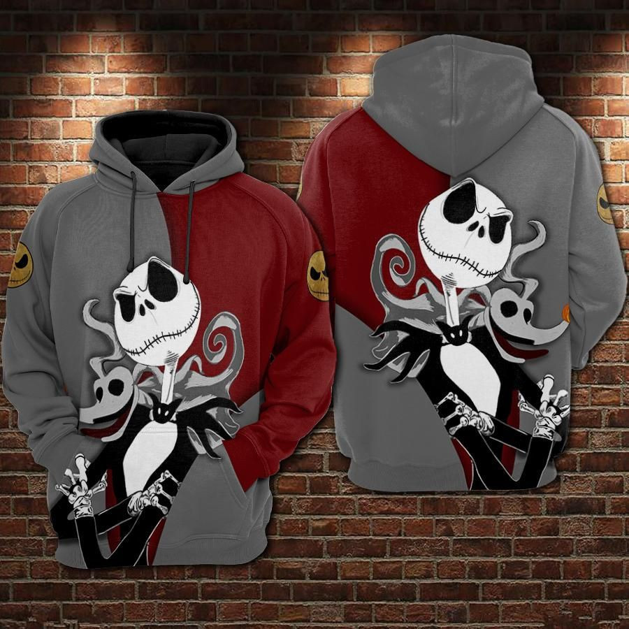 Jack Skellington Over Print 3d Hoodie Zip Hoodie 232