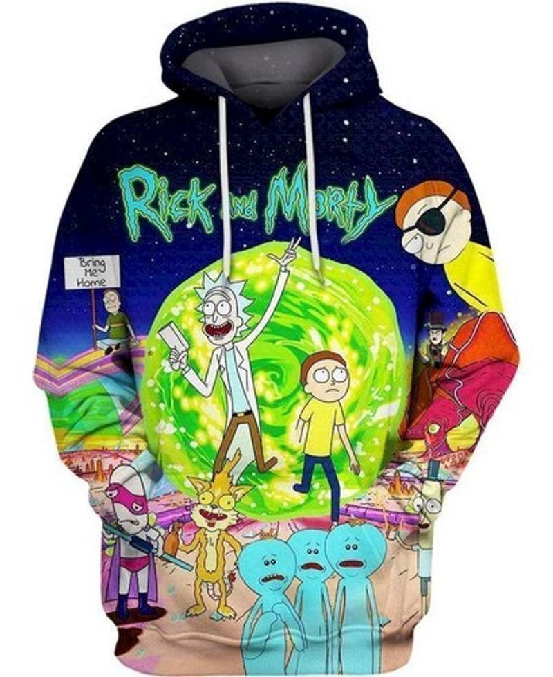 Rick And Morty Lovers Cartoon Animated Sitcom 3d T Shirt Sweatshirt Zip Hoodie Bomber 899