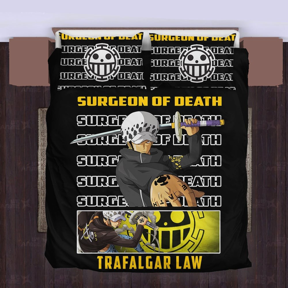 One Piece Bedding Set Trafalgar Law Surgeon Of Death Duvet Covers