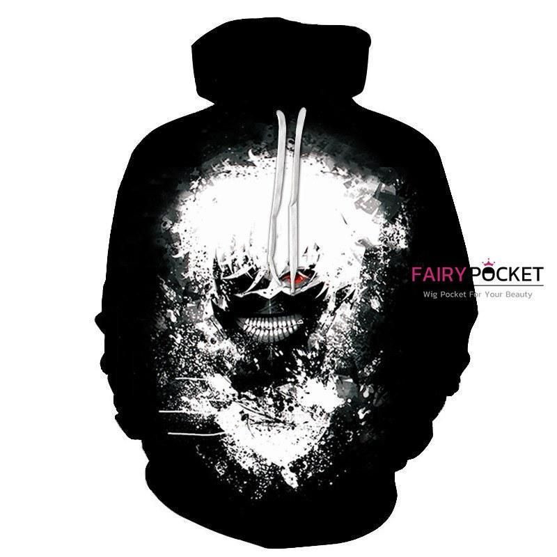 Tokyo Ghoul Ken Kaneki 3D All Over Print Hoodie & Zip Hoodie