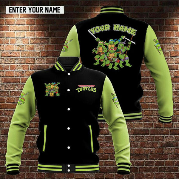 Custom Name Teenage Mutant Ninja Turtles 6k912 Gift For Fan Baseball Jacket 320