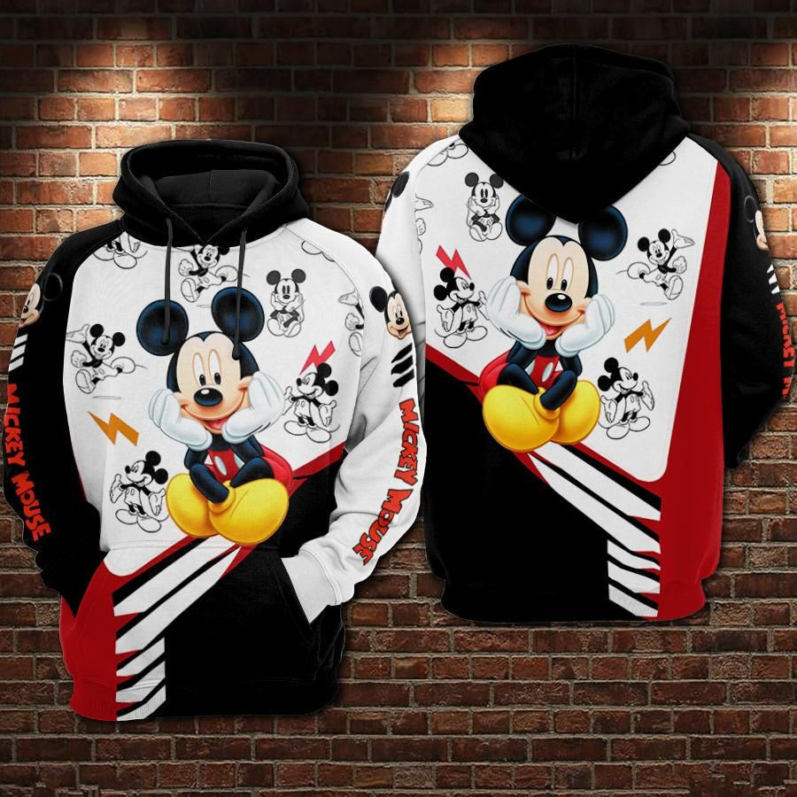 Mickey Mouse Movies Over Print 3d Hoodie Zip Hoodie 307
