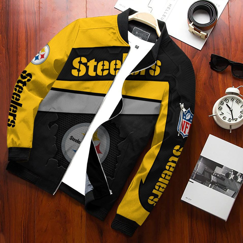 Pittsburgh Steelers Bomber Jacket 696 Bomber Jacket 696