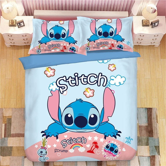 Lilo And Stitch Bedding Set DN Stitch Scrump Graphic Duvet Covers