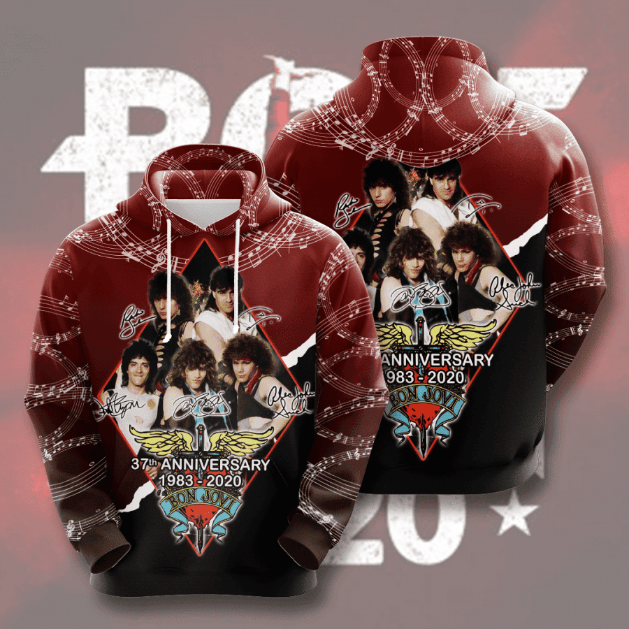 Bon Jovi 3D All Over Print Hoodie & Zip Hoodie