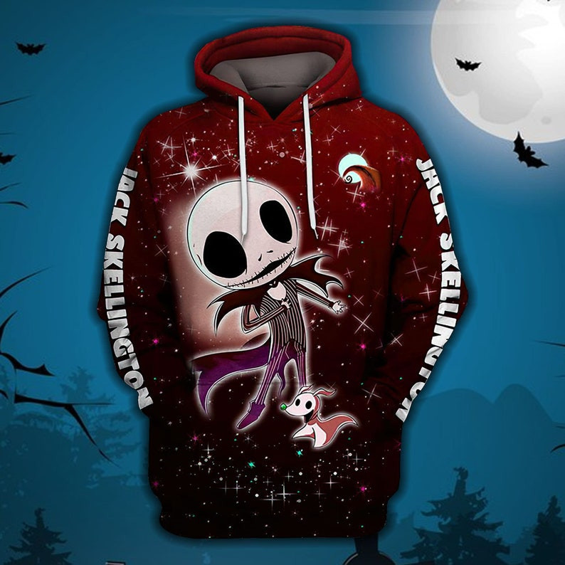 Jack Skellington Hoodie Horror Skull 3d Hoodie Zipper Hoodie