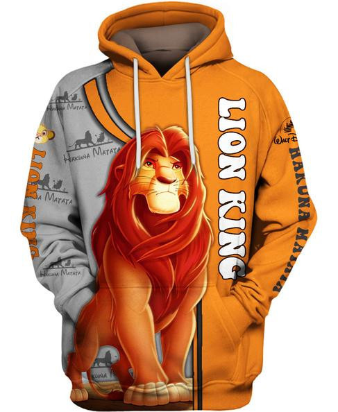 Lion King 3d Hoodie Zipper Hoodie