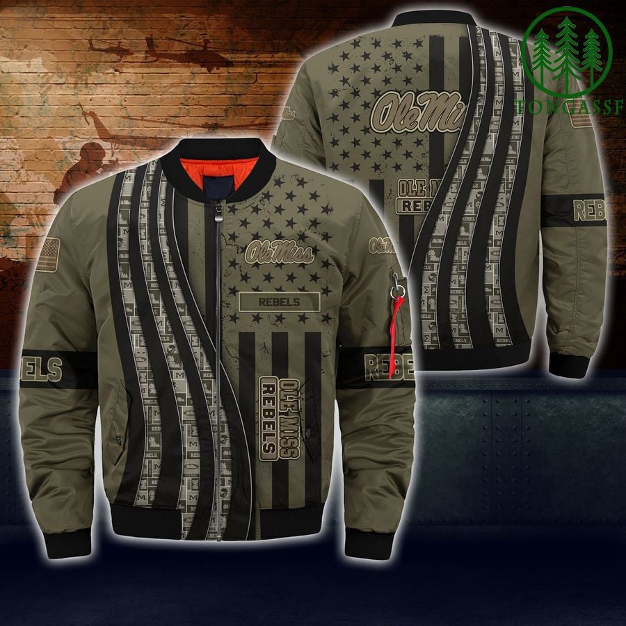 Ole Miss Rebels Camo For Fans Bomber Jacket
