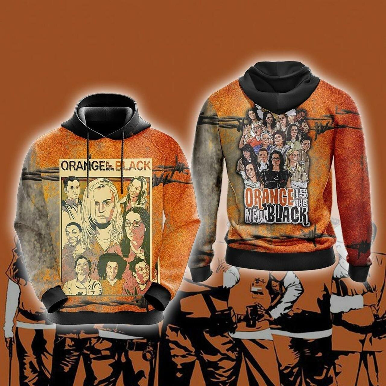 Orange Is The New Black Unisex 3D All Over Print Hoodie & Zip Hoodie