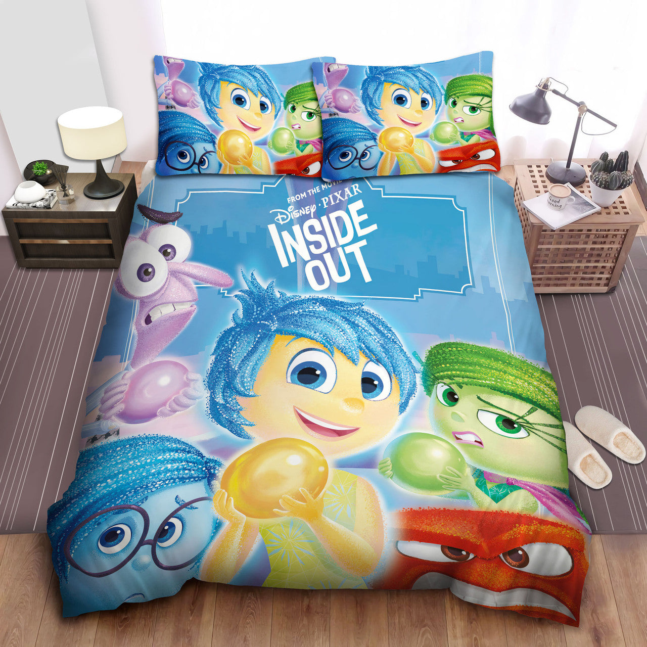 Inside Out Bedding Set DN The Five Emotions And The Memory Orbs Duvet Covers