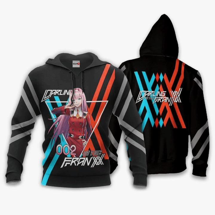 Zero Two Darling In The Franxx 3d Hoodie Zip Hoodie