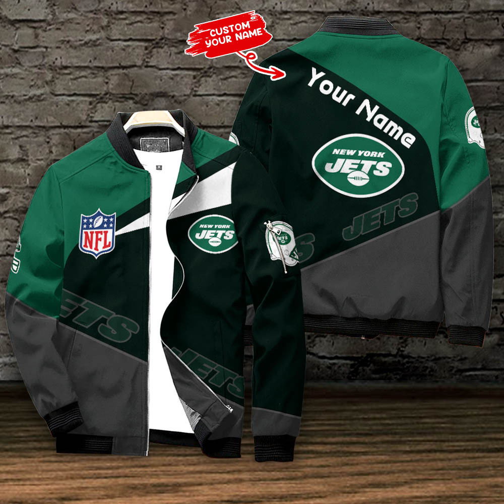 New York Jets Personalized Bomber Jacket BG693
