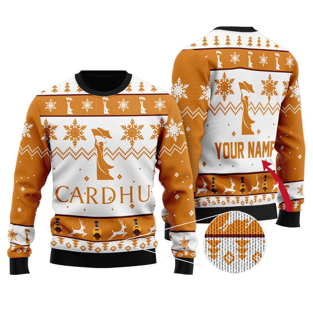 Personalized Cardhu Whiskey Ugly Christmas Sweater