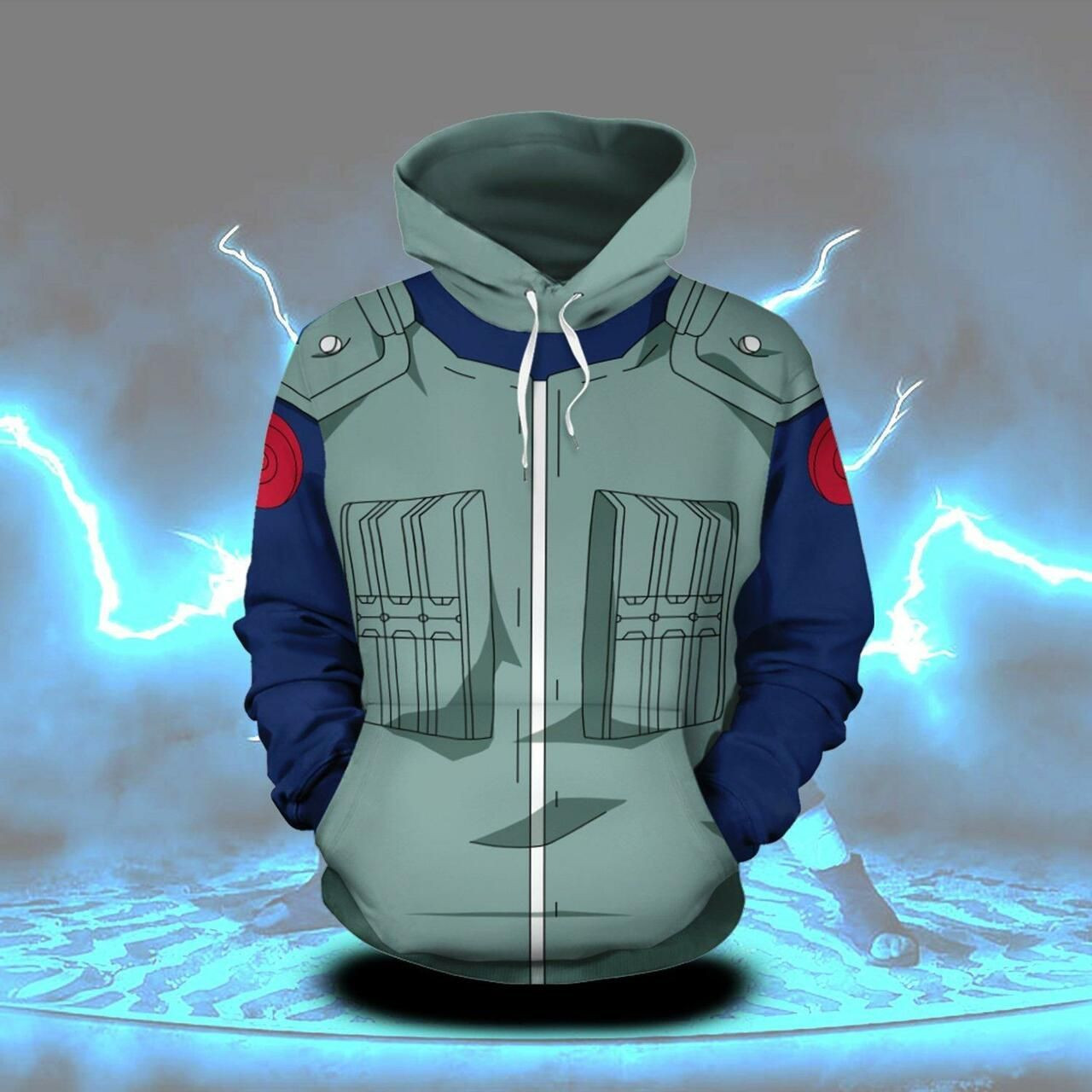 Naruto Hatake Kakashi Cosplay 3D All Over Print Hoodie & Zip Hoodie