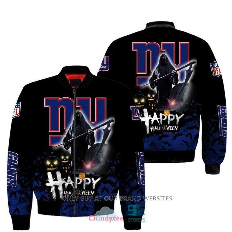 New York Giants Happy Halloween Bomber Jacket