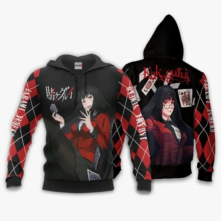 Jabami Yumeko Kakegurui 3d Hoodie Zip Hoodie
