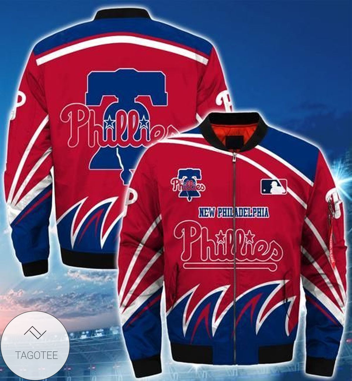 Philadelphia Phillies Red Blue Bomber Jacket