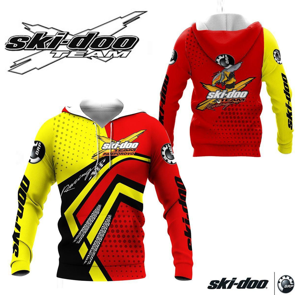 Ski-doo Racing Team 7k792 3d Zip Hoodie Hoodie Ii0