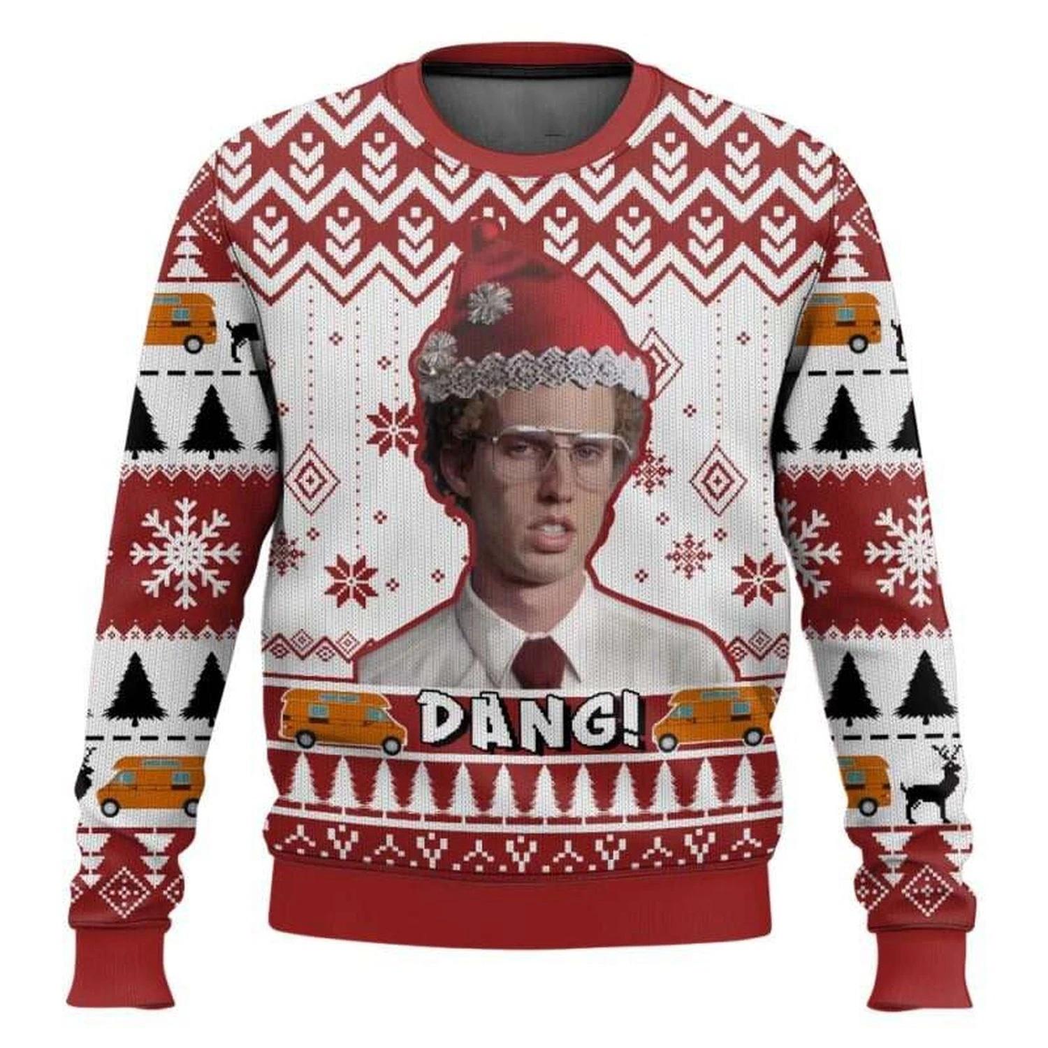 Dang Napoleon Dynamite Ugly Christmas Sweater