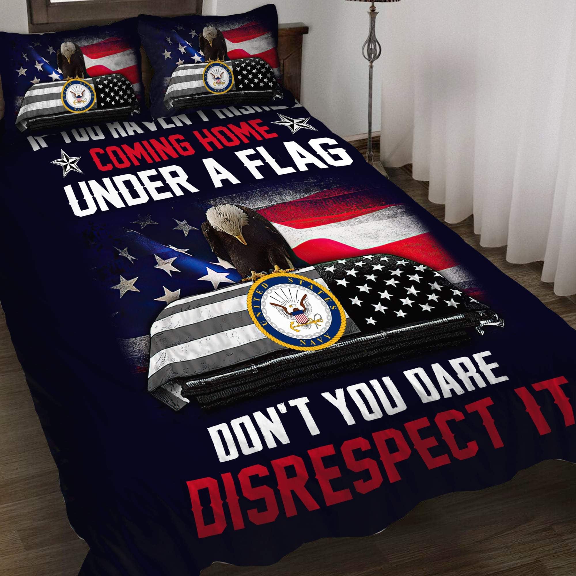 Veteran Bedding Set If You Haven't Risked Coming Home Under A Flag Duvet Covers