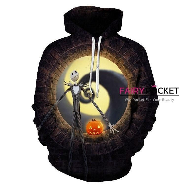 The Nightmare Before Christmas Jack Skellington 3D All Over Print Hoodie & Zip Hoodie
