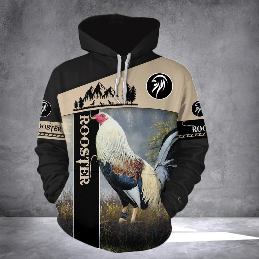 Rooster 3D All Over Print Hoodie & Zip Hoodie