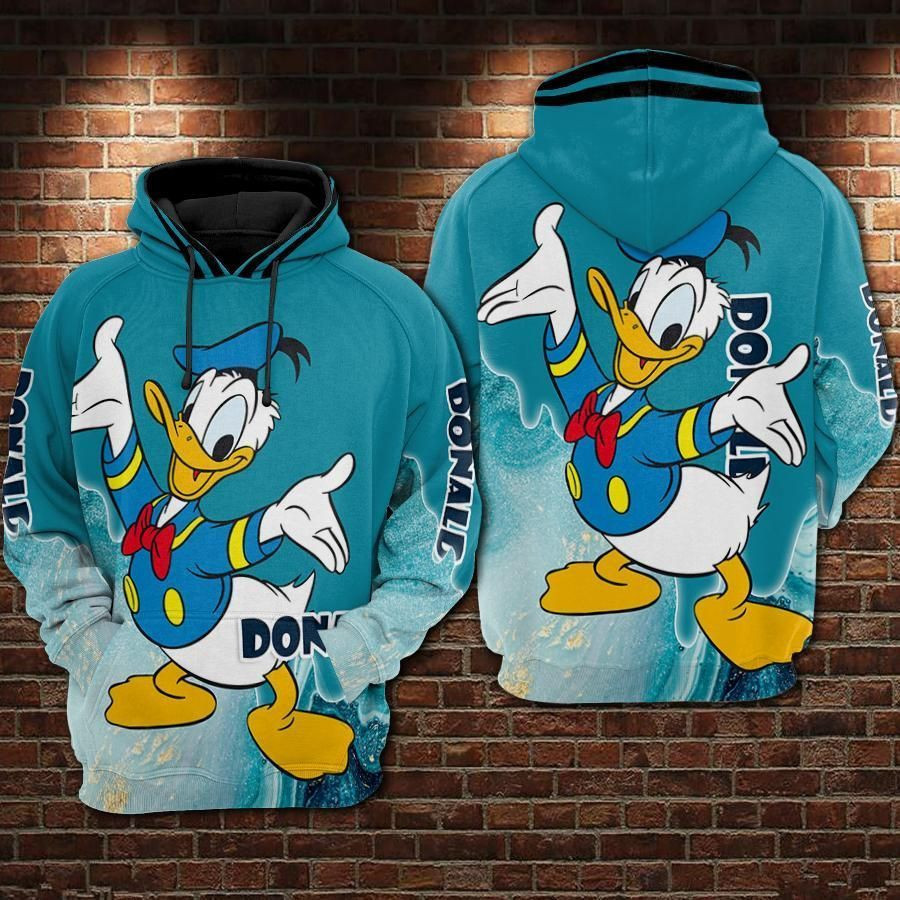 Donald Duck Movies Over Print 3d Hoodie Zip Hoodie 73