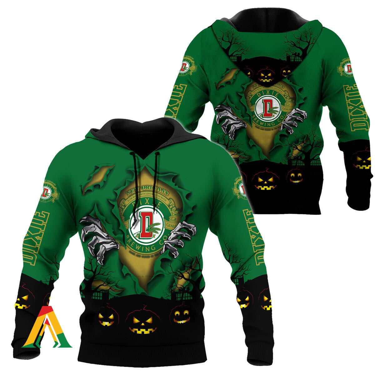 Scary Night Halloween Dixie Beer Hoodie & Zip Hoodie